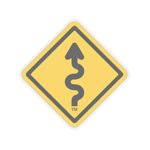 Load image into Gallery viewer, MotorcycleTravelNetwork.com Curves Ahead Kiss-Cut Stickers