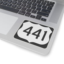 Load image into Gallery viewer, GreatSmokiesRun441.com NC441 Road Sign Kiss-Cut Stickers