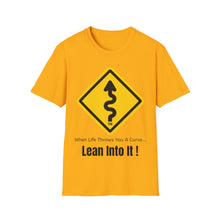 Load image into Gallery viewer, MotorcycleTravelNetwork.com " Lean Into It!" Unisex Softstyle T-Shirt