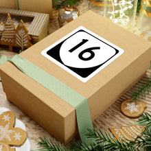 Load image into Gallery viewer, BackoftheDragon16.com VA 16 Road Sign Kiss-Cut Stickers