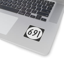 Load image into Gallery viewer, SerpentsRevenge691.com VA 691 Road Sign Kiss-Cut Stickers