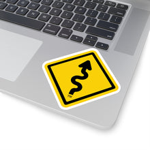 Load image into Gallery viewer, MotorcycleTravelNetwork.com Curves Ahead Kiss-Cut Stickers