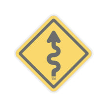 Load image into Gallery viewer, MotorcycleTravelNetwork.com Curves Ahead Kiss-Cut Stickers