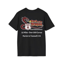 Load image into Gallery viewer, BackoftheDragon16 VA.com - Motorcycle Travel Network Ride T-Shirt