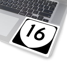 Load image into Gallery viewer, BackoftheDragon16.com VA 16 Road Sign Kiss-Cut Stickers