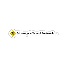 Load image into Gallery viewer, MotorcycleTravelNetwork.com Curves Ahead Kiss-Cut Stickers