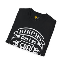 Load image into Gallery viewer, Bikers Don't Go Grey We Turn Chrome- Motorcycle Ride T-Shirt