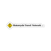 Load image into Gallery viewer, MotorcycleTravelNetwork.com Curves Ahead Kiss-Cut Stickers