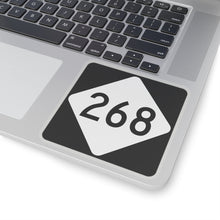 Load image into Gallery viewer, YadkinWarrior268.com NC 268 Road Sign Kiss-Cut Stickers