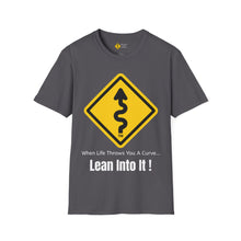 Load image into Gallery viewer, MotorcycleTravelNetwork.com " Lean Into It!" Unisex Softstyle T-Shirt