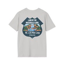 Load image into Gallery viewer, LandoftheWaterfallsLoop.com - Motorcycle Ride T-Shirt Design