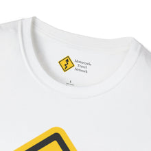 Load image into Gallery viewer, MotorcycleTravelNetwork.com " Lean Into It!" Unisex Softstyle T-Shirt