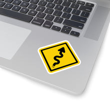 Load image into Gallery viewer, MotorcycleTravelNetwork.com Curves Ahead Kiss-Cut Stickers