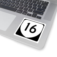 Load image into Gallery viewer, BackoftheDragon16.com VA 16 Road Sign Kiss-Cut Stickers