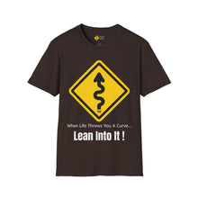 Load image into Gallery viewer, MotorcycleTravelNetwork.com " Lean Into It!" Unisex Softstyle T-Shirt