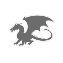 Load image into Gallery viewer, Dragon Silouette-1 Kiss-Cut Stickers