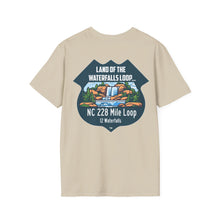 Load image into Gallery viewer, LandoftheWaterfallsLoop.com - Motorcycle Ride T-Shirt Design