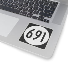 Load image into Gallery viewer, SerpentsRevenge691.com VA 691 Road Sign Kiss-Cut Stickers