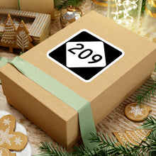 Load image into Gallery viewer, Rattler209.com NC 209 Road Sign Kiss-Cut Stickers