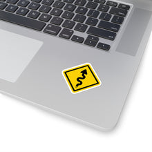 Load image into Gallery viewer, MotorcycleTravelNetwork.com Curves Ahead Kiss-Cut Stickers
