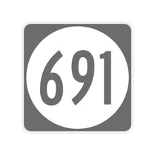 Load image into Gallery viewer, SerpentsRevenge691.com VA 691 Road Sign Kiss-Cut Stickers