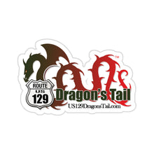 Load image into Gallery viewer, US129DragonsTail.com Kiss-Cut Stickers