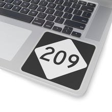 Load image into Gallery viewer, Rattler209.com NC 209 Road Sign Kiss-Cut Stickers