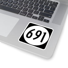 Load image into Gallery viewer, SerpentsRevenge691.com VA 691 Road Sign Kiss-Cut Stickers