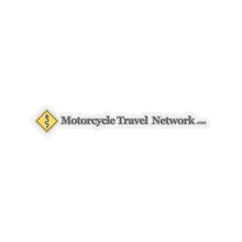 Load image into Gallery viewer, MotorcycleTravelNetwork.com Curves Ahead Kiss-Cut Stickers