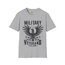 Load image into Gallery viewer, Military Pride Veterans Club Motorcycle Ride T-Shirt
