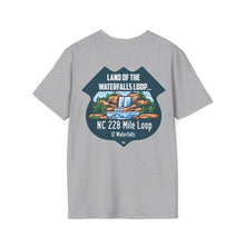 Load image into Gallery viewer, LandoftheWaterfallsLoop.com - Motorcycle Ride T-Shirt Design
