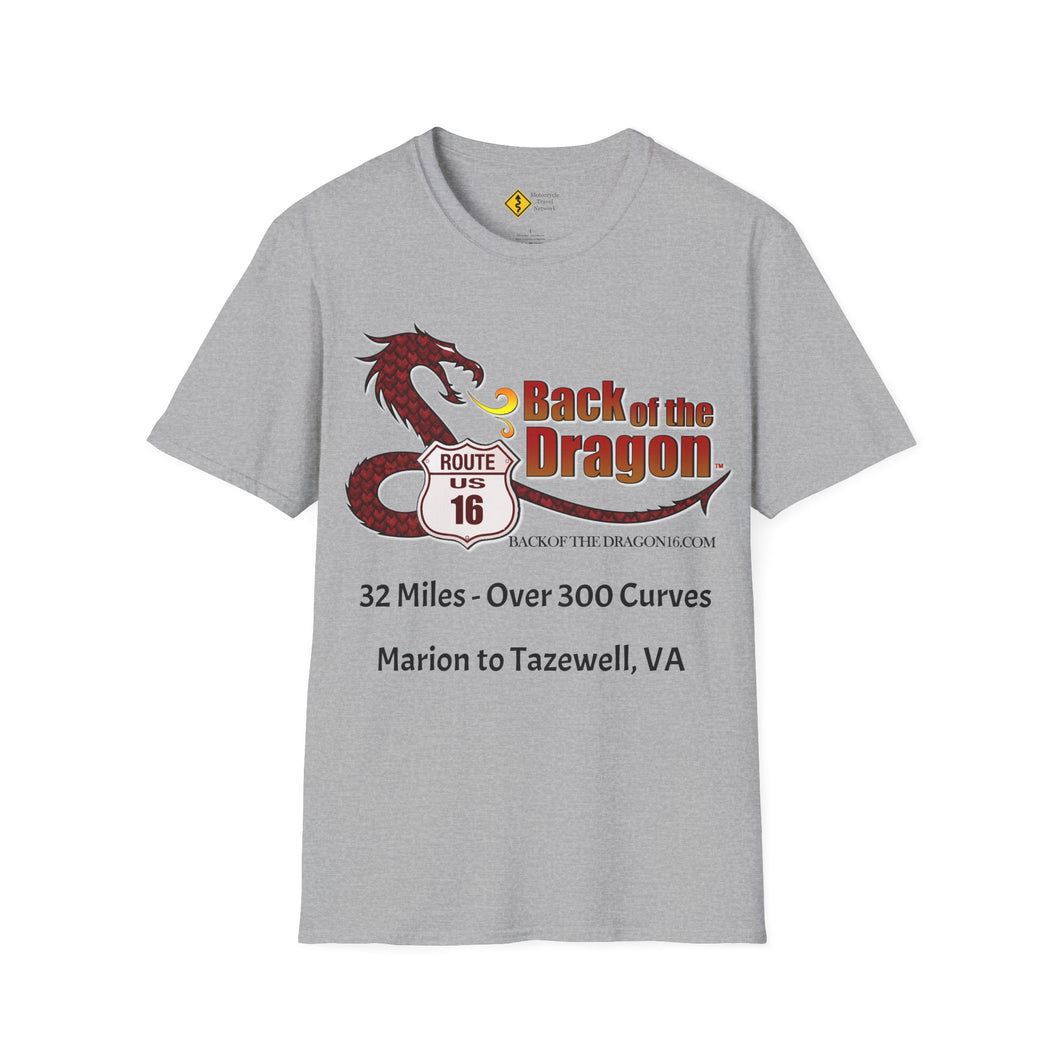 BackoftheDragon16.com Motorcycle Ride T-Shirt