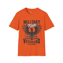 Load image into Gallery viewer, Military Pride Veterans Club Motorcycle Ride T-Shirt
