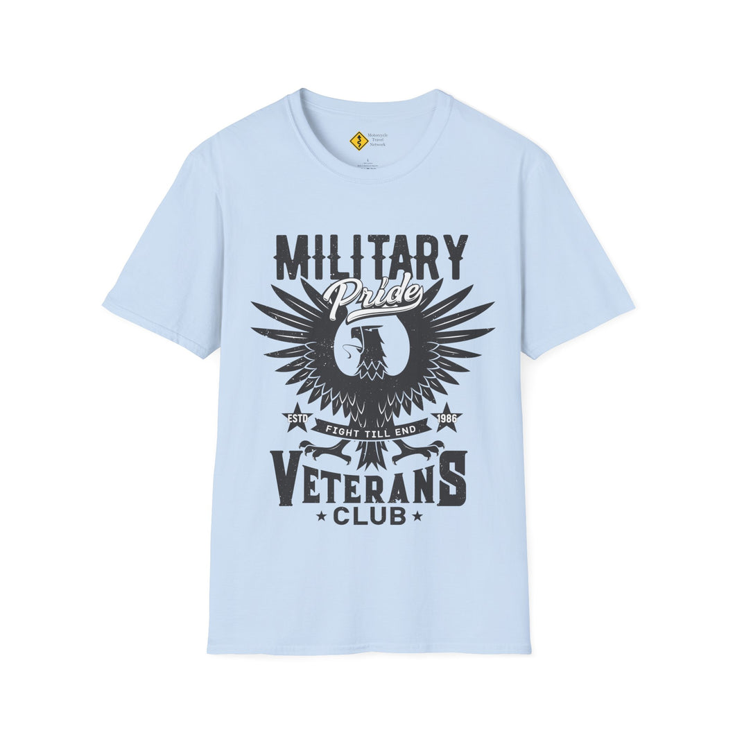 Military Pride Veterans Club Motorcycle Ride T-Shirt